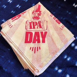 Lagunitas Brewing Dog IPA Day Yellow And Red Bandana 21”x21” Pack of Ten